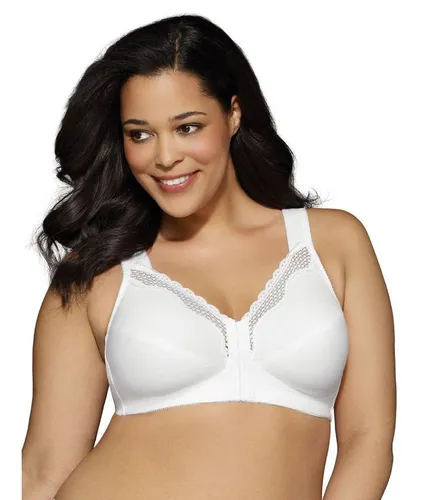 Exquisite FORM Bügelloser BH 6100462 - Funktionsunterwäsche mit Vorderverschluss, komfortablen Baumwoll-Cups und atmungsaktiver Spitze für optimale Unterstützung und eine attraktive Form.