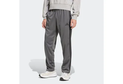 adidas Herren 3 STRIPES Tricot Open Hem Trackpants, Grey six, M - Trainingsbekleidung mit regulärem Schnitt, elastischem Bund und recyceltem Polyester für nachhaltigen Komfort und Stil beim Training.
