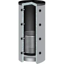 Liter Pufferspeicher 90° PR-500, 1 Wärmetauscher 120mm Isolierung Heizungsspeicher 500