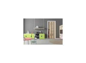 Falttür Luciana 3D esche weiß mit 4 Fenstern von SONSTIGE