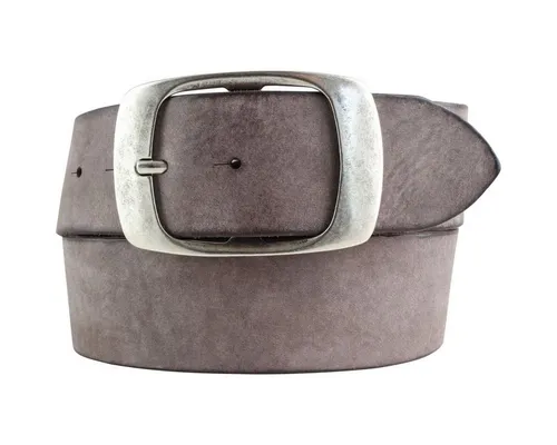 BELTINGER Ledergürtel Gürtel aus weichem Vollrindleder Used-Look 5 cm mit Doppel-Schnalle - (1-St)