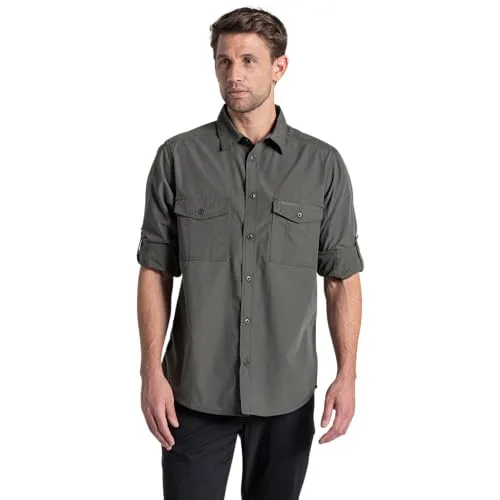 Craghoppers Kiwi II Long Sleeved Shirt 3XL - Herren Wanderhemd - Funktionale Wanderhemden für Herren, aus 65% recyceltem Polyester und 35% recycelter Baumwolle, ideal für umweltbewusste Outdoor-Aktivitäten.