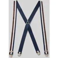 bugatti Hosenträger in X-Form in Mittelbraun, Größe 1 in braun von Bugatti