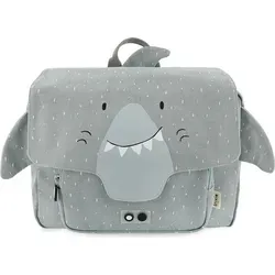 Trixie Schulranzen Kinderrucksack Mr. Shark - Wasserabweisend und Praktisch - Schulranzen für Kinder ab 3 Jahren mit lustigem Hai-Design, wasserabweisend und viel Stauraum. Ideal für Schule, Ausflüge und Spielplatz, mit verstellbaren Schulterriemen für optimalen Komfort.