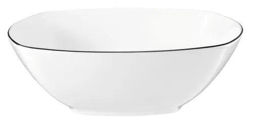 Seltmann Weiden Schüssel Lido Black Line, Porzellan, (1-tlg), Schale eckig