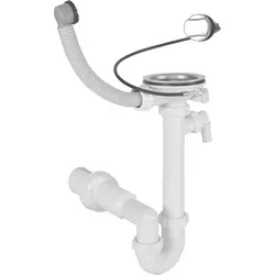 Siphon Geräteanschluss Überlauf Bowdenzug Ventil Ø 114 mm