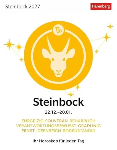 Steinbock Sternzeichenkalender 2027 von Harenberg