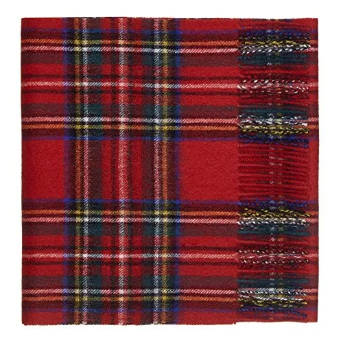 Oxfords Cashmere Reine Schurwolle Luxury Tartan Schal, Royal Stewart
