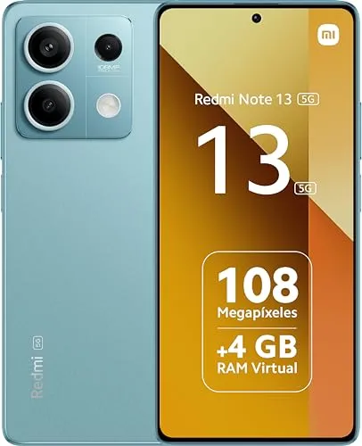 Xiaomi Redmi Note 13 - 5G Smartphone, 6,67 Zoll, 256 GB, 108 MP Kamera, Gorilla Glass 5 für brillante Bildqualität und schnelle Leistung
