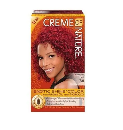 Creme Of Nature Exotic Shine Hair Color - Haarfarbe Intensive Red 7.6