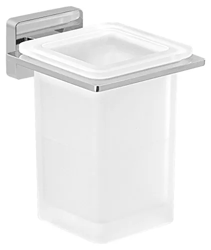 Gedy 44101300200 Bürstenhalter für die Wand, Chrom