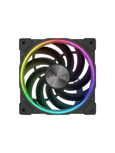 Akasa Soho AR Gehäuselüfter 120mm - Schwarz - Gehäuselüfter mit 120 mm Durchmesser, leise und effizient für optimale Kühlung in Ihrem PC-Gehäuse.