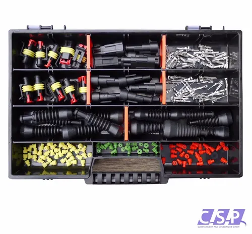 AMP Superseal Sortimentskasten Stecker 2-pol u. 3-pol Gummitülle KFZ LKW
