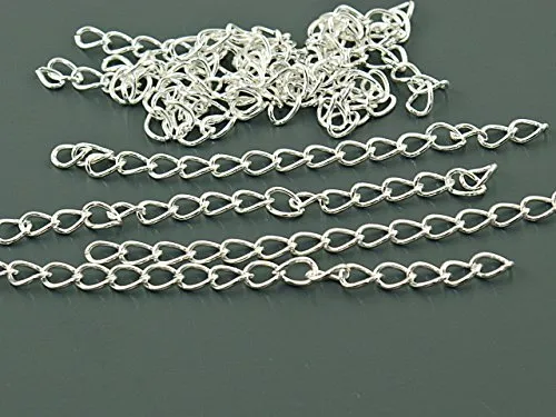 Kettenverlängerungen in silberfarben, 60 mm 30