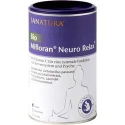 Sanatura Mifloran Neuro Relax 200g - Nahrungsergänzungsmittel zur Förderung von innerer Ruhe und Nervengesundheit, mit Vitamin C aus Acerola und beruhigenden Pflanzenextrakten wie Johanniskraut und Lavendel.