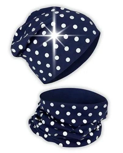 HECKBO Mütze & Schal Set für Kinder mit Reflektoren von HECKBO