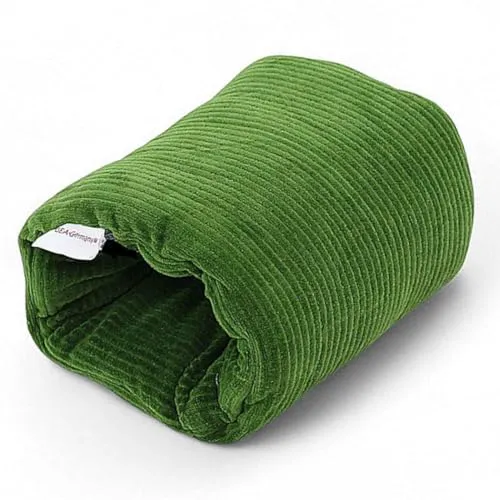 Mini-Stillkissen Cord moosgrün - Kompaktes Stillkissen für unterwegs, weich und bequem, entlastet deinen Arm und stützt das Köpfchen deines Babys. Ideal für Stillen bei Freunden oder unterwegs.