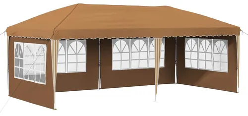 vidaXL Pop-up Partyzelt 575 x 289 x 245 cm Beige