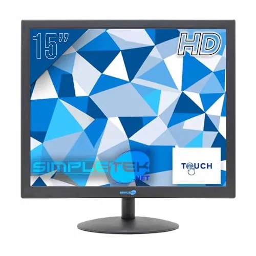 SIMPLETEK - Monitor 15 Zoll quadratisch 4:3 5:4 Touchscreen Gehäuse dvr Bildschirm Touchscreen PC Windows/MacOS/Linux