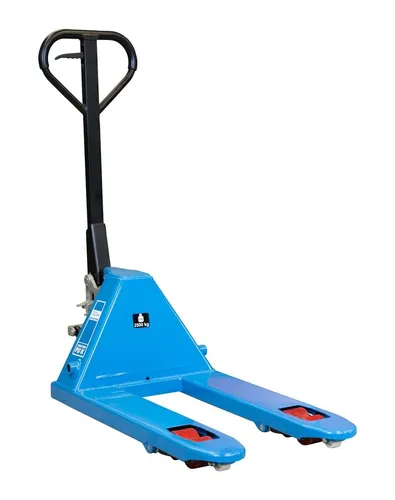 GÜDE GHW 2500-80 PU Gabelhubwagen - Robuster Palettenwagen mit 2500 kg Tragkraft, ideal für effizientes Heben und Transportieren von Lasten in Werkstätten und Lagerräumen.