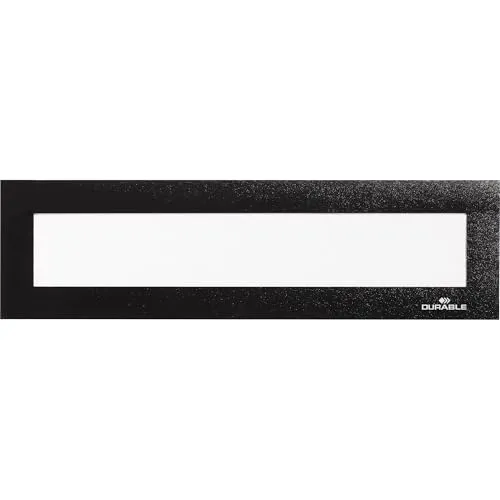 Durable 4986-01 Magnetrahmen (5 Stk) - Schwarz, 210x40 - Sonstige - Ideal für die flexible Präsentation von Informationen und Bildern, einfach zu verwenden und wiederverwendbar.