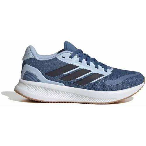 adidas Unisex Kinder RUNFALCON 5 Schuhe JUNIOR, Dusky Ink/Legend Ink/Glow Blue, 35 1/2 EU - Bequeme und stylische Sneakers für Kinder, ideal für den Alltag. Mit CLOUDFOAM-Technologie für angenehmen Tragekomfort und einer robusten Gummiaußensohle.