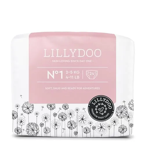 LILLYDOO hautfreundliche Windeln, Größe 1 (2+ kg), 24 Stück