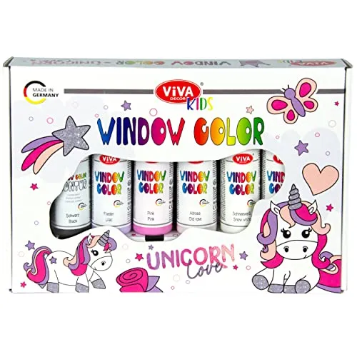 Viva Decor Kreativset Kids Window Color Unicorn Love von Viva Decor