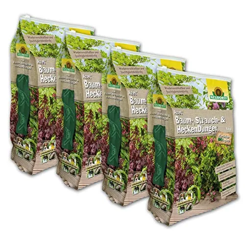 kg Neudorff Azet Baum-, Strauch- und HeckenDünger, NPK 7-3-10 4 x 5