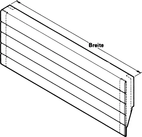 Standard Frontblende 600 mm