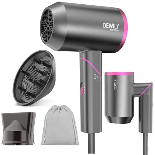DEWILY Ionen Haartrockner mit Diffusor
