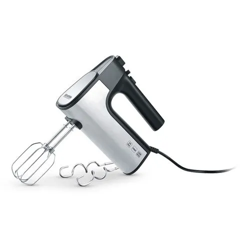 Severin HM 3841 Handmixer (Edelstahl/Schwarz) - Handmixer mit leistungsstarkem Motor und ergonomischem Design, ideal für müheloses Rühren und Mixen in der Küche.