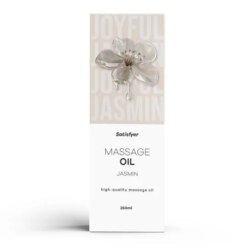 Satisfyer Massageöl Jasmin 250 ml | Intim geeignet | Für entspannende & sinnliche Massagen | Hautfreundlich & pflegend | Leicht zu verteilen | Ideal für Paare & Wellnessmomente