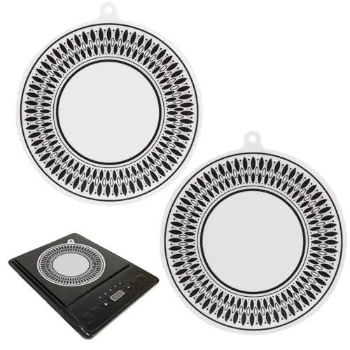 Silikonische Matten für Induktionsherde, 2er Pack, 24 cm
