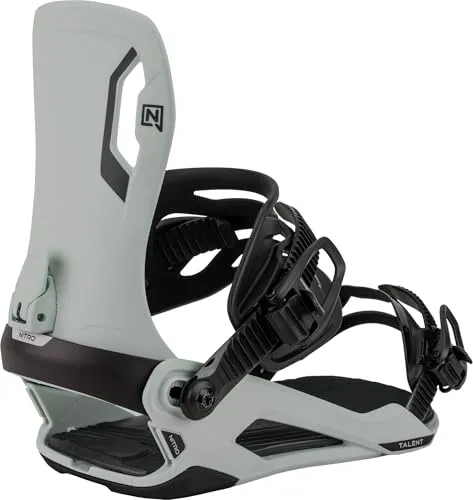 NITRO TALENT Bindung 2026 neutral grey - L - All-Mountain Unisex Bindung für Rider, die Komfort und Fortschritt suchen. Leichtes Design mit optimaler Passform und langlebiger Technologie für alle Bedingungen.