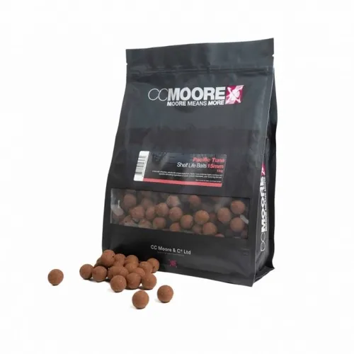 CCMoore Pacific Tuna Shelf Life Boilie - 18 mm, 5 kg - Hochwertige Boilies für das Friedfischangeln im Süßwasser. Mit natürlichen Appetitanregern für bessere Fangchancen. Perfekt für Karpfen und andere Friedfische.