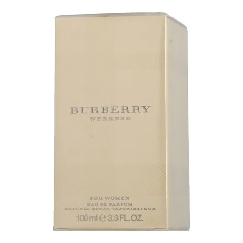 Burberry Weekend Women Eau de Parfum 100 ml - Damenduft mit blumiger Note, kreiert von Nathalie Lorson. Erleben Sie Weiblichkeit und Frische mit einem belebenden Mix aus Mandarine, Nektarine und Moschus.