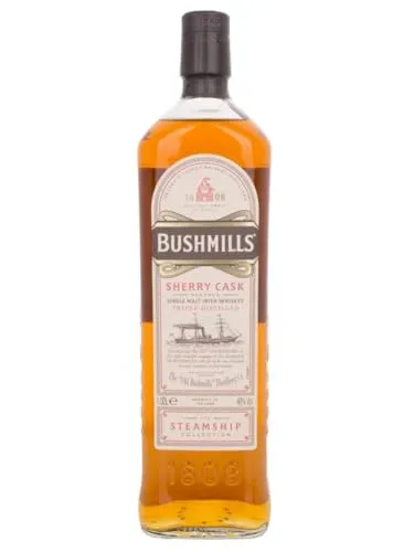 Bushmills SHERRY CASK Reserve - The Steamship Collection 40% Vol. 1l - Whisky aus Schottland in einer eleganten Geschenkbox, fruchtig und würzig mit lang anhaltendem, süßem Abgang – ideal zum Verschenken oder selbst Genießen.