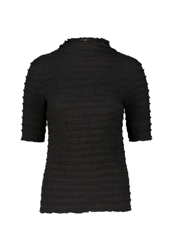 zero Damen Shirt mit Rüschen 42, Black Beauty von Zero