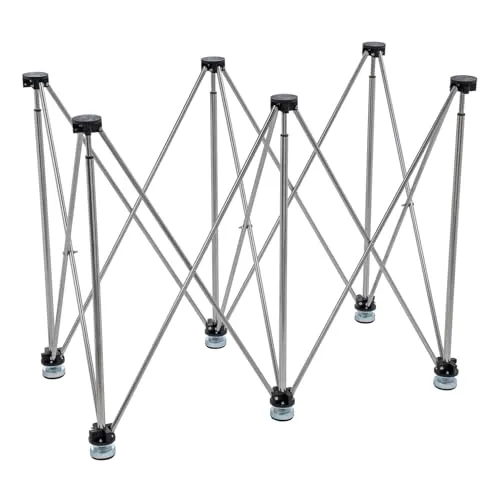 TOPWAY Tragbarer klappbarer Arbeitsständer, Teleskop, 117 x 62 x 82 cm, 700 kg Tragkraft, Edelstahl, verstellbare Höhe, Fliesenplatte, Holzbearbeitung, Arbeitsplatte, Bautisch, Werkbank,