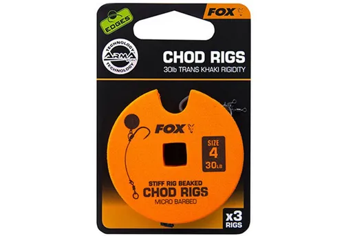 FOX International Karpfenhaken Fox Edge Armapoint stiff rig beaked Chod rigs - 3 Karpfenvorfächer