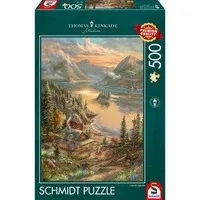Thomas Kinkade Studios: Pracht am Seeufer, Puzzle 500 Teile