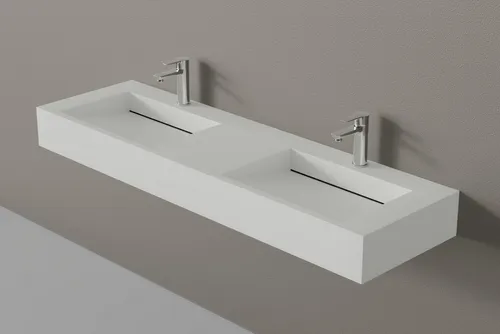 Bernstein Waschbecken TWG16 - Elegantes Design in wählbaren Farben - Armaturen - Hochwertiges Waschbecken aus Keramik mit optionalem Edelstahl-Untergestell, ideal für moderne Badezimmer.