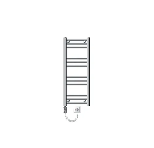 ECD Germany Badheizkörper Elektrisch ECO 300W - 300 x 800 mm - Chrom - Heizkörper für angenehme Wärme und Handtuchtrockner in einem, inklusive Montagematerial für einfache Installation. Ideal für Badezimmer und Wellnessbereiche.
