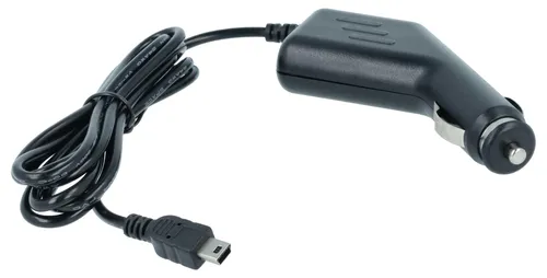 vhbw Autoladekabel Mini-USB 12V Zigarettenanzünder Adapter 1,0 A für GPS, Mp3-Player, Navi Schwarz 100 cm