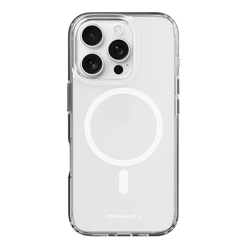 Vonmählen Transparent Case für iPhone 16 Pro Max - Weiß - Smartphone Hülle mit schlankem Design, bietet optimalen Schutz und zeigt das elegante Design deines iPhones.