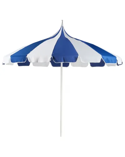 Beliani Sonnenschirm, Blau-Weiß, 245x245 cm von Beliani