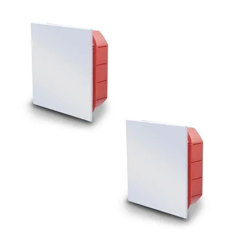 2x ARLI Abzweigdose Unterputz 100x100x45 mm IP40 Klemmkasten mit Deckel Elektroinstallationsdose für Wand halogenfrei