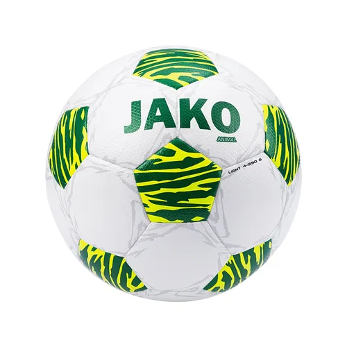 JAKO Lightball Animal weiß/sportgrün/neongelb, 290g Unisex 2314 646, Gr.4 Kids
