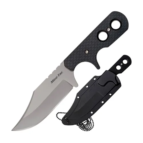 Cold Steel Mini Tac Bowie - Hochwertiges Outdoormesser - 1-Tassen-Kaffeemaschinen mit 8Cr13MoV Klingenstahl und Full Tang Design, ideal für Abenteuer und Outdoor-Liebhaber.